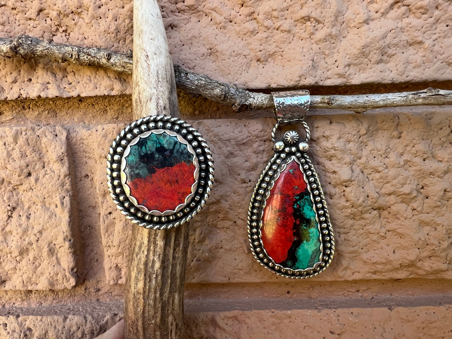 Custom for Brenda: Sonoran Sunrise Sterling adjustable ring