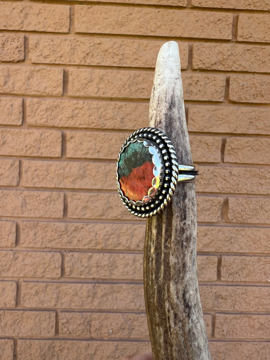 Custom for Brenda: Sonoran Sunrise Sterling adjustable ring