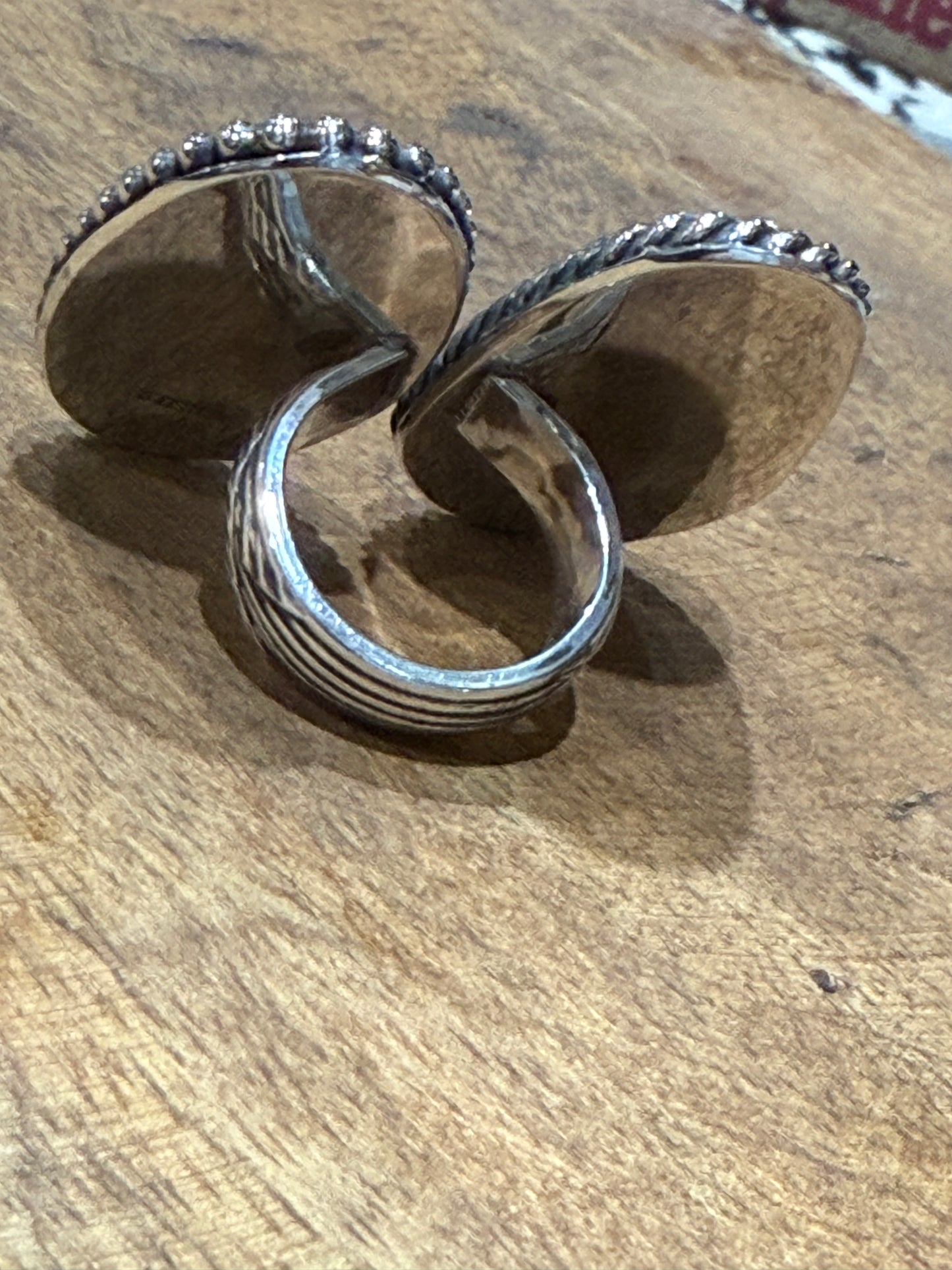 Two-Stone Statement Ring with #8 & Turquoise Mountain Turquoise