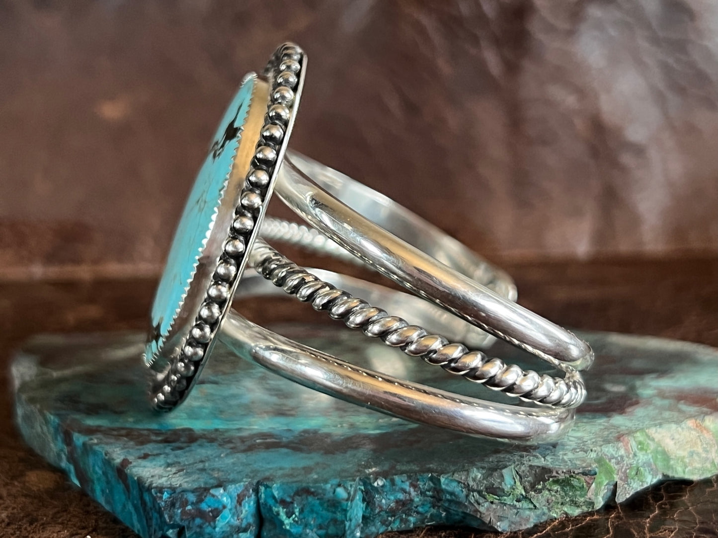 BEAUTIFUL Kingman Turquoise Cuff Bracelet