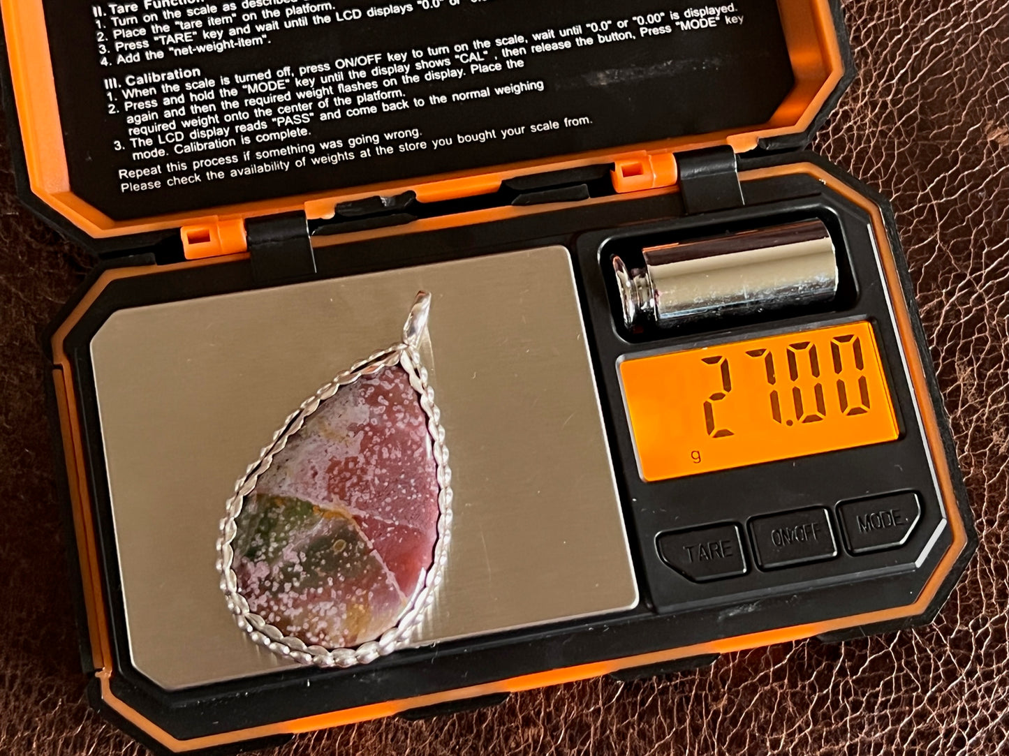 Orbicular Jasper Pendant