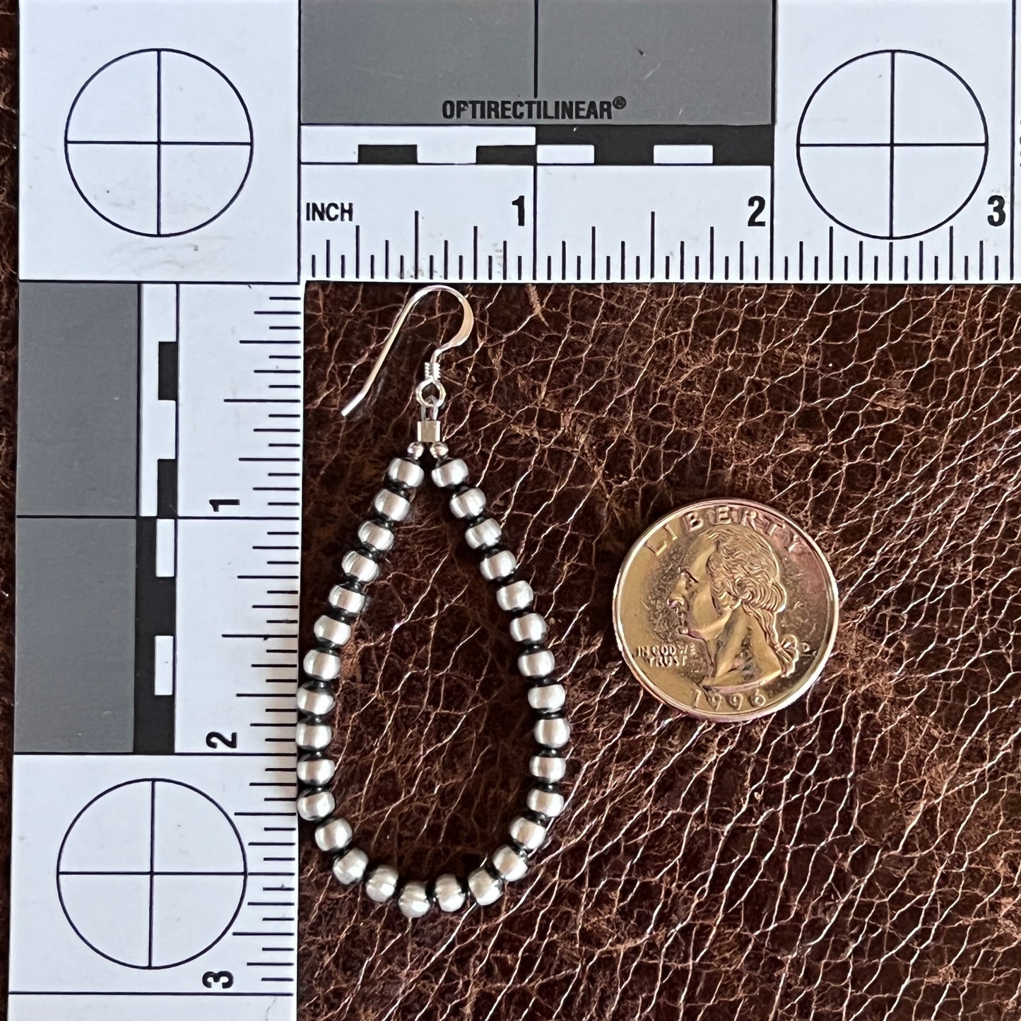Sterling Silver Oxy Bead Earrings