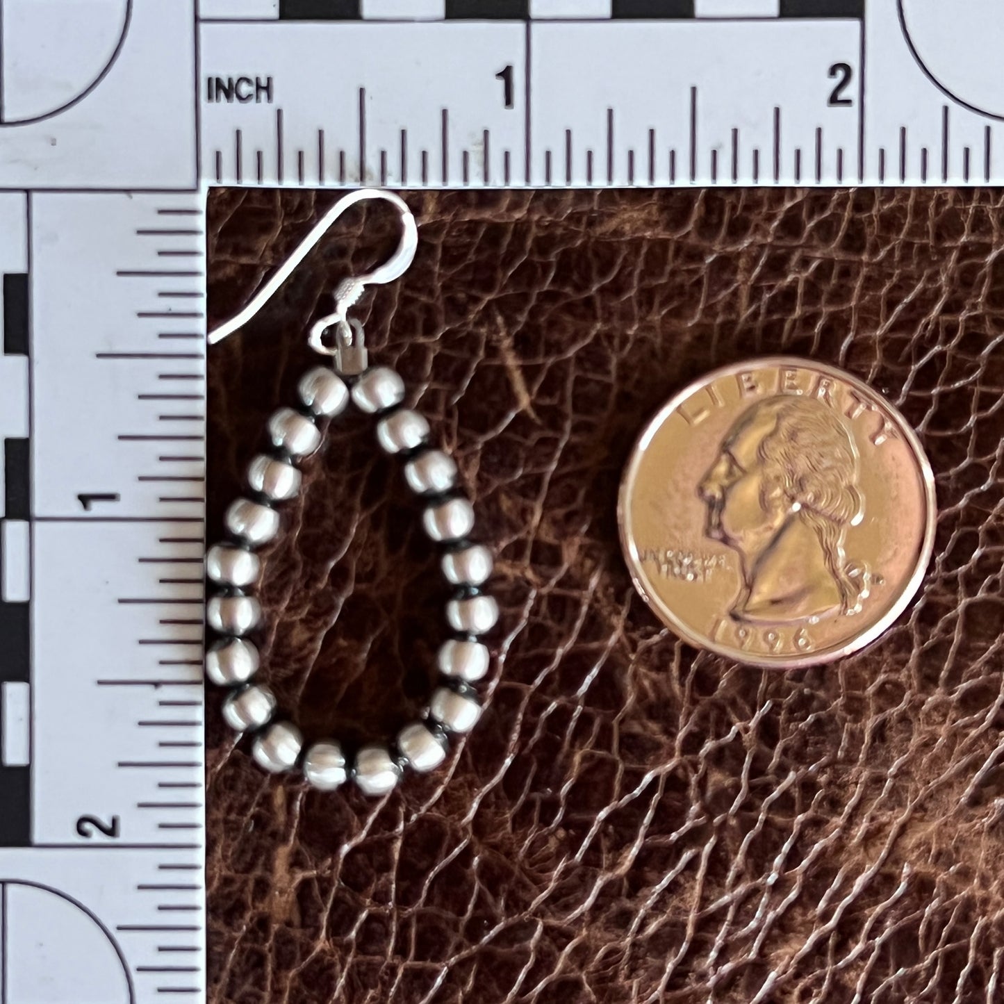 Sterling Silver Oxy Bead Earrings