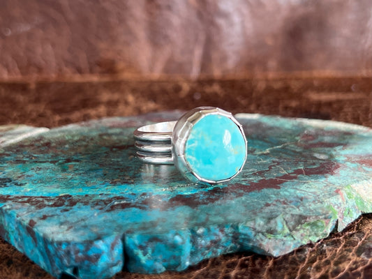 Hidden Valley Turquoise 3 Row Ring