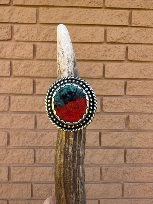 Custom for Brenda: Sonoran Sunrise Sterling adjustable ring