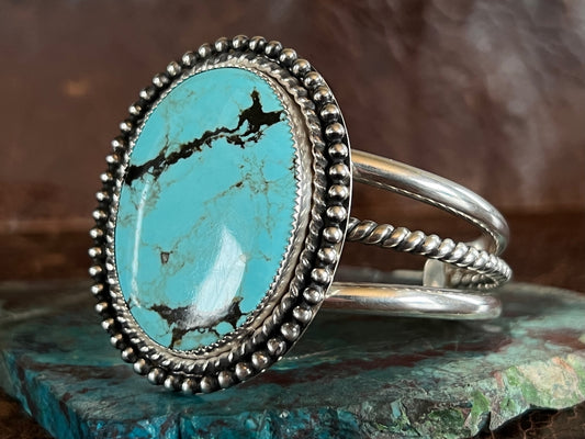 BEAUTIFUL Kingman Turquoise Cuff Bracelet