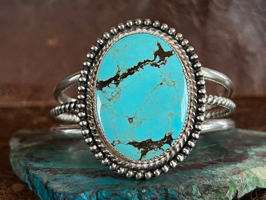 BEAUTIFUL Kingman Turquoise Cuff Bracelet