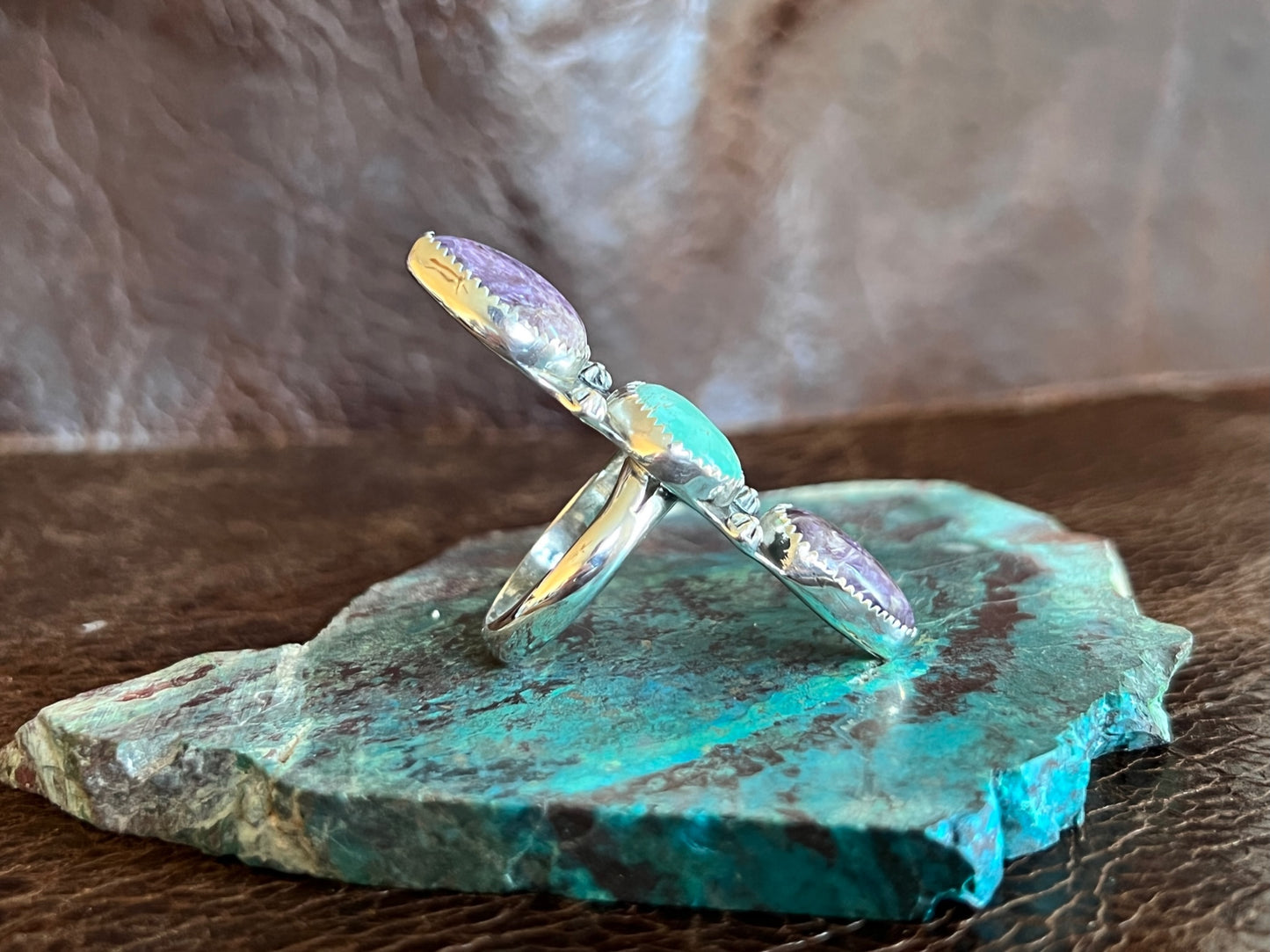 Charoite & Hidden Valley Turquoise RIng