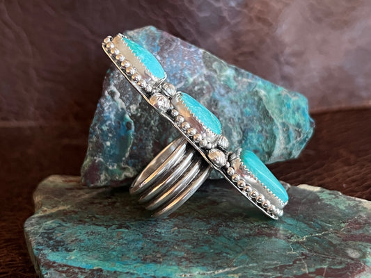 Turquoise Three Stone Ring