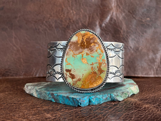 STUNNING Large Royston Vintage Cuff Bracelet