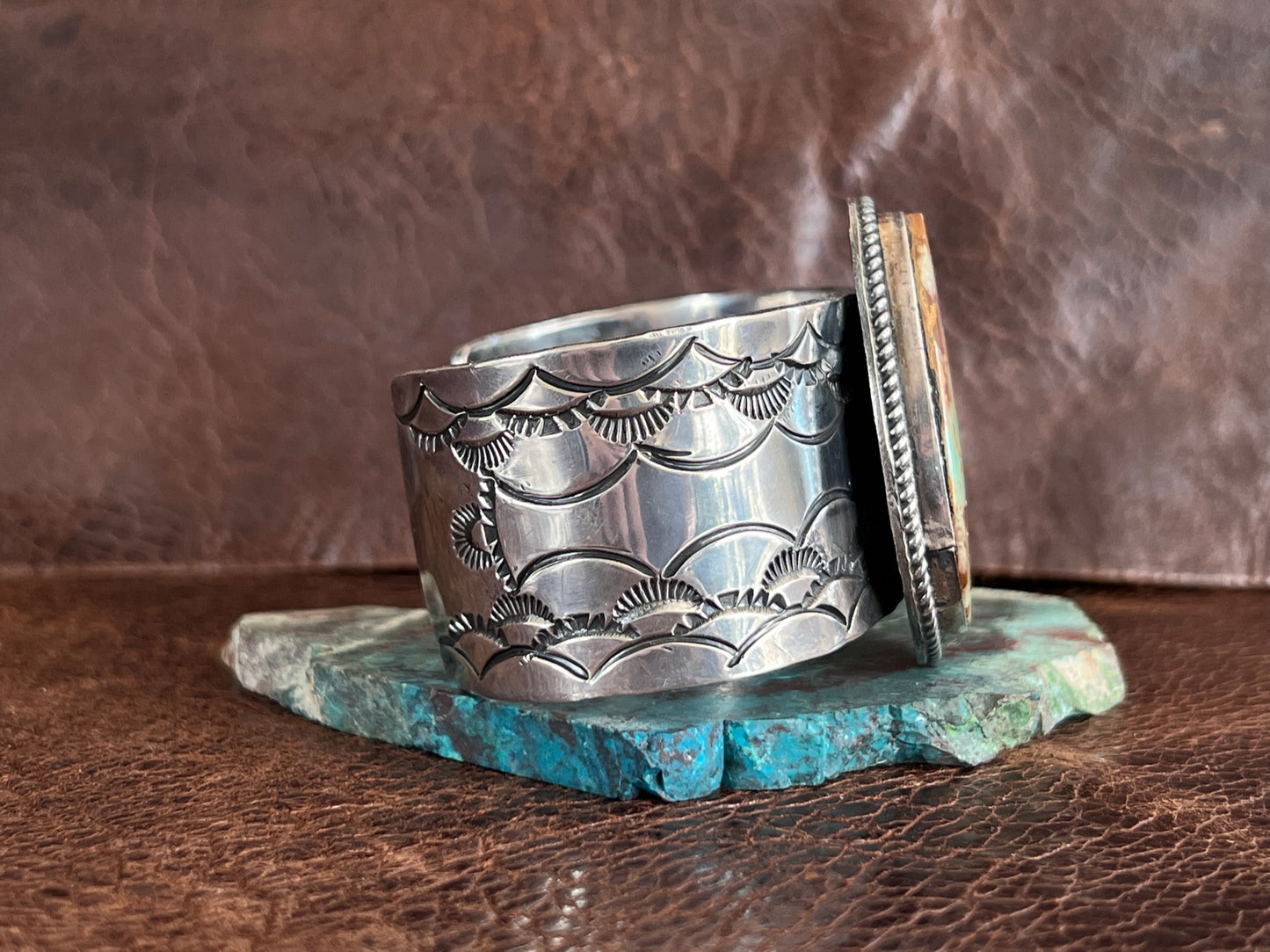 STUNNING Large Royston Vintage Cuff Bracelet