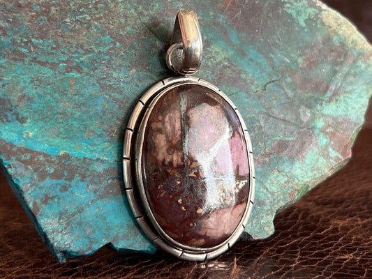 Vintage Rhodonite Pendant