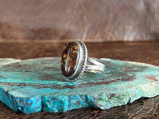 Vintage Mexican Fire Agate Ring