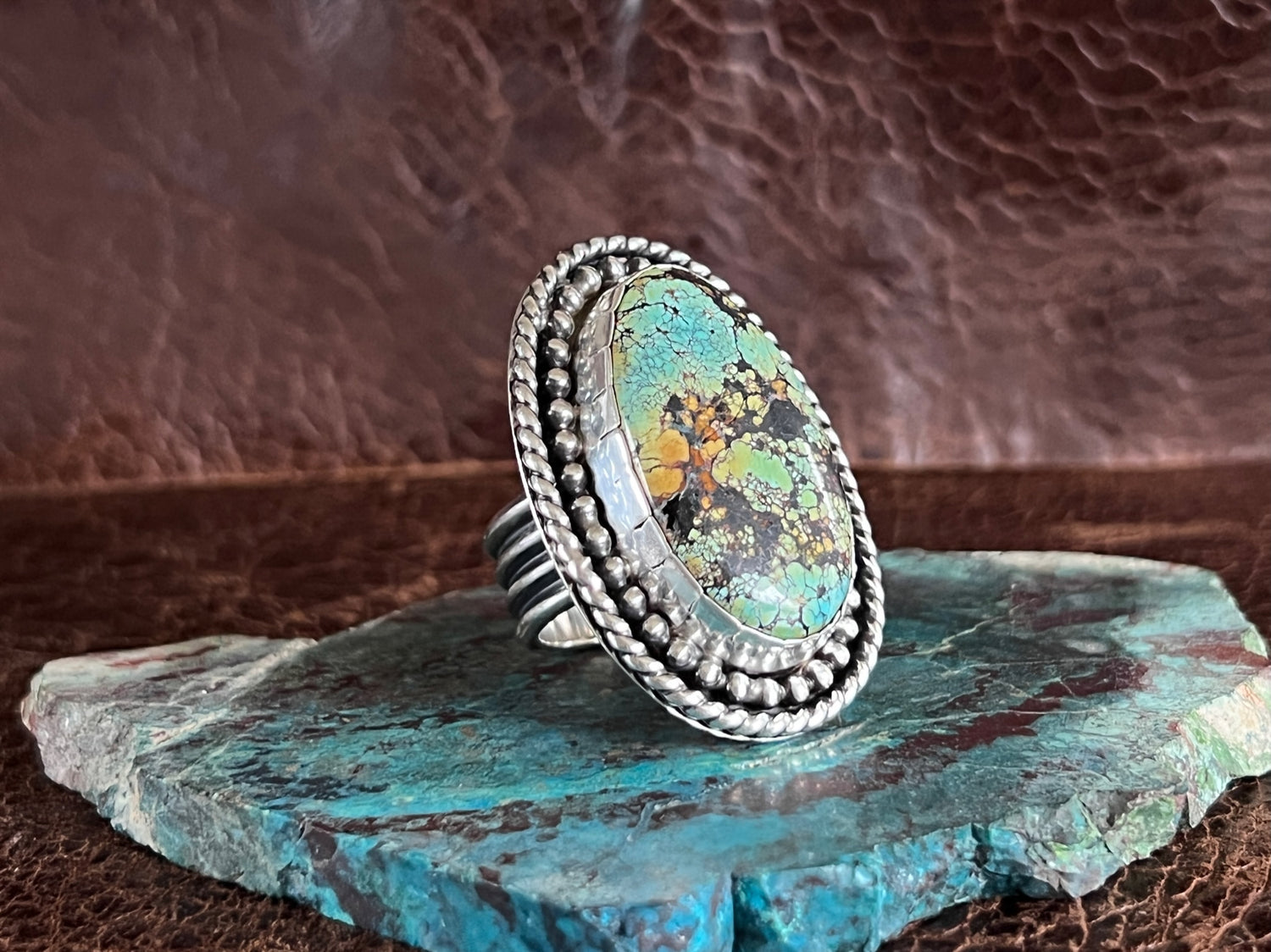 Oxidised Silver Turquoise Chakra Ring – GIVA Jewellery