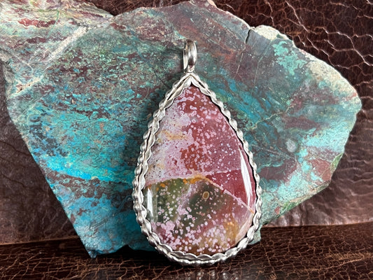 Orbicular Jasper Pendant