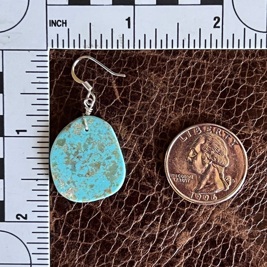 Turquoise Slab Earrings