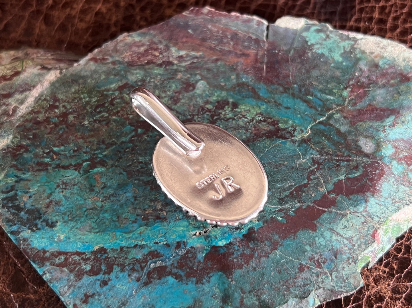 Wild Horse Oval Sterling Hat Token