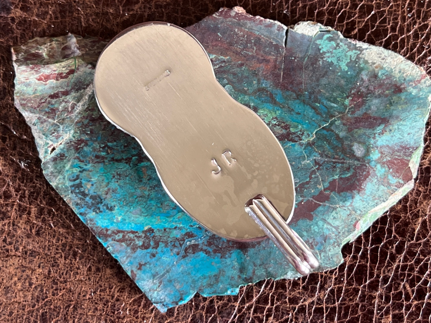 Boulder Turquoise & Buffalo Nickel Coin Sterling Pendant