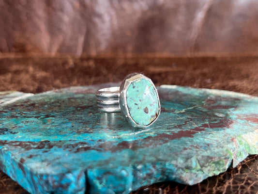 McGinnis Turquoise 3 Row Ring