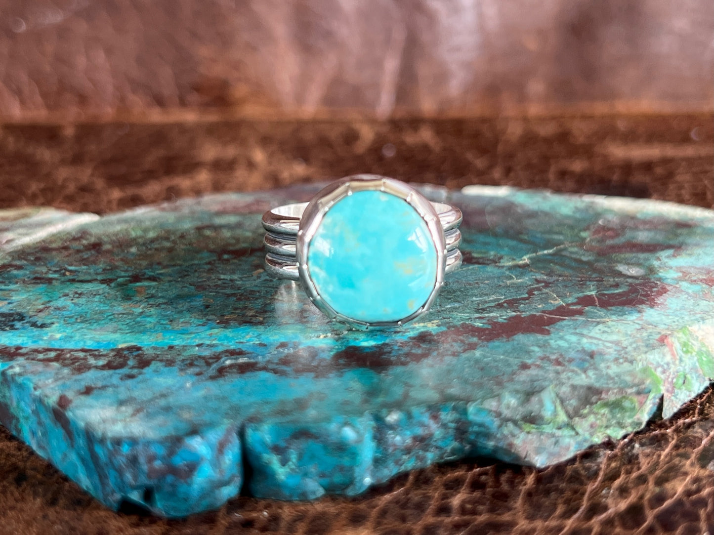 Hidden Valley Turquoise 3 Row Ring